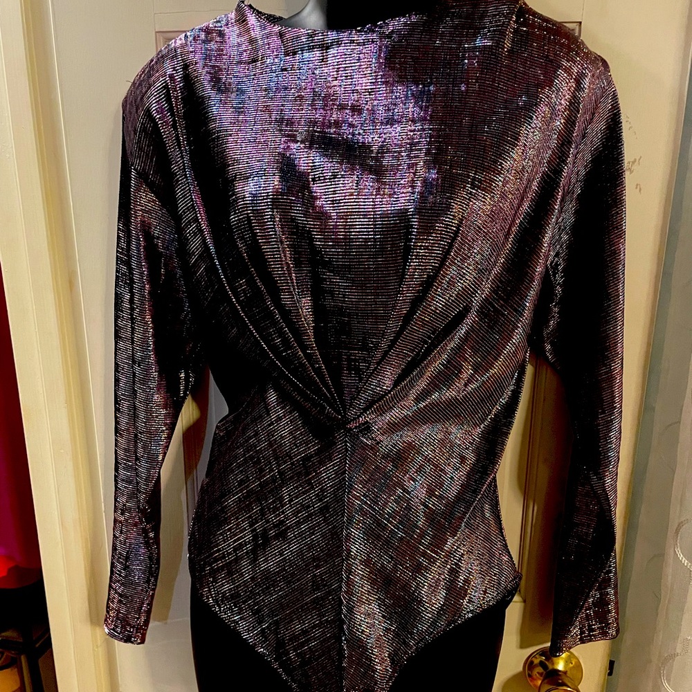 Vintage Shimmer Metallic Bodysuit